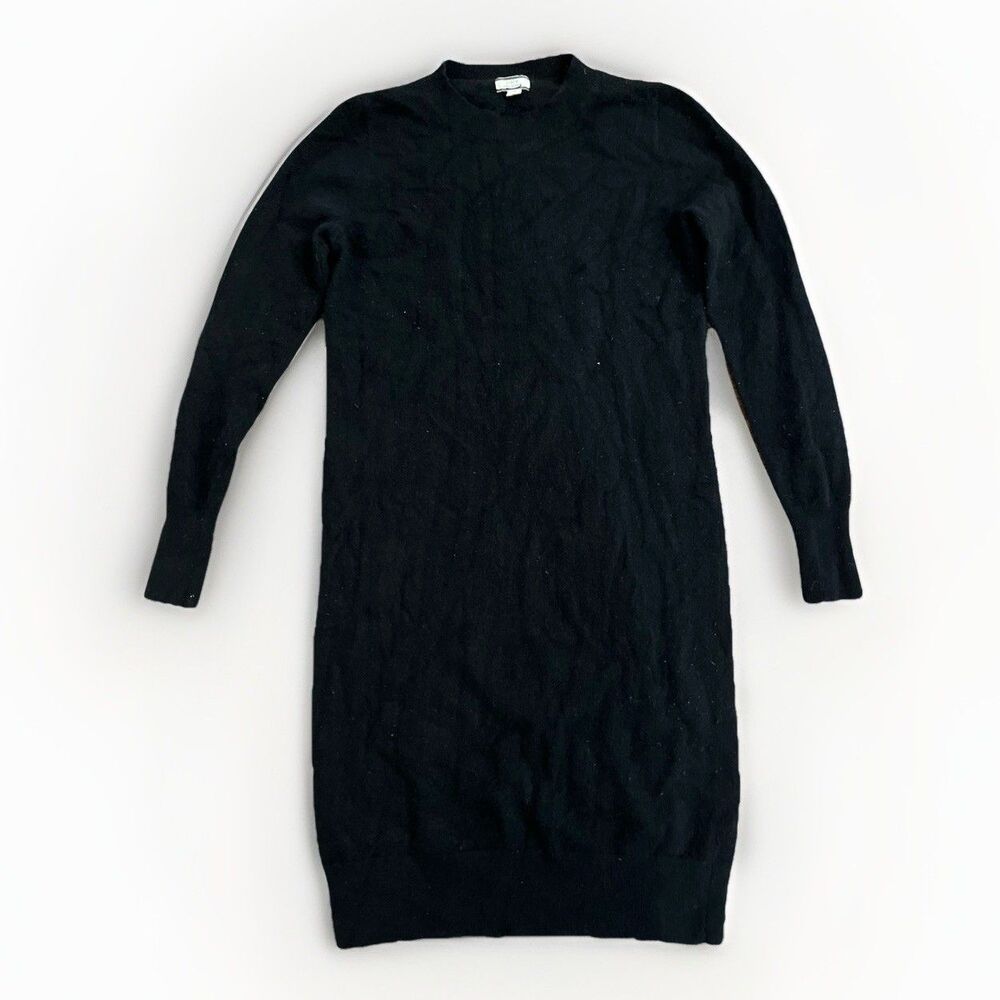 J.Crew Women's Small S Black 100% Cashmere Sweater Dress